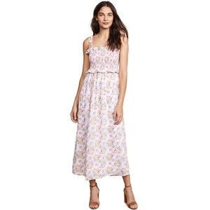 NWT Kos Resort Lace Floral Smocked‎ Maxi Dress